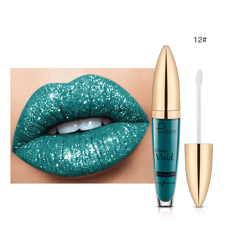 Pudaier Sip Glitter Flip Matte Shimmer Lip Gloss No Stain On Cup Diamond Lipstick Pudaier Sip Glitter Flip Matte Shimmer Lip Gloss No Stain On Cup Diamond Lipstick
